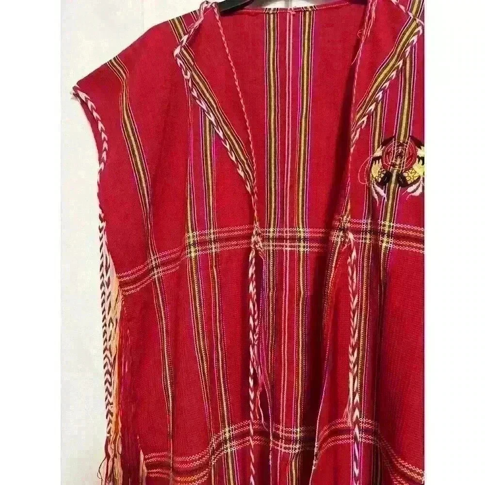 Thailand Karen Tribe Woven Vest Vintage Burma Chin Tribal Attire 0063 - Picture 2 of 9